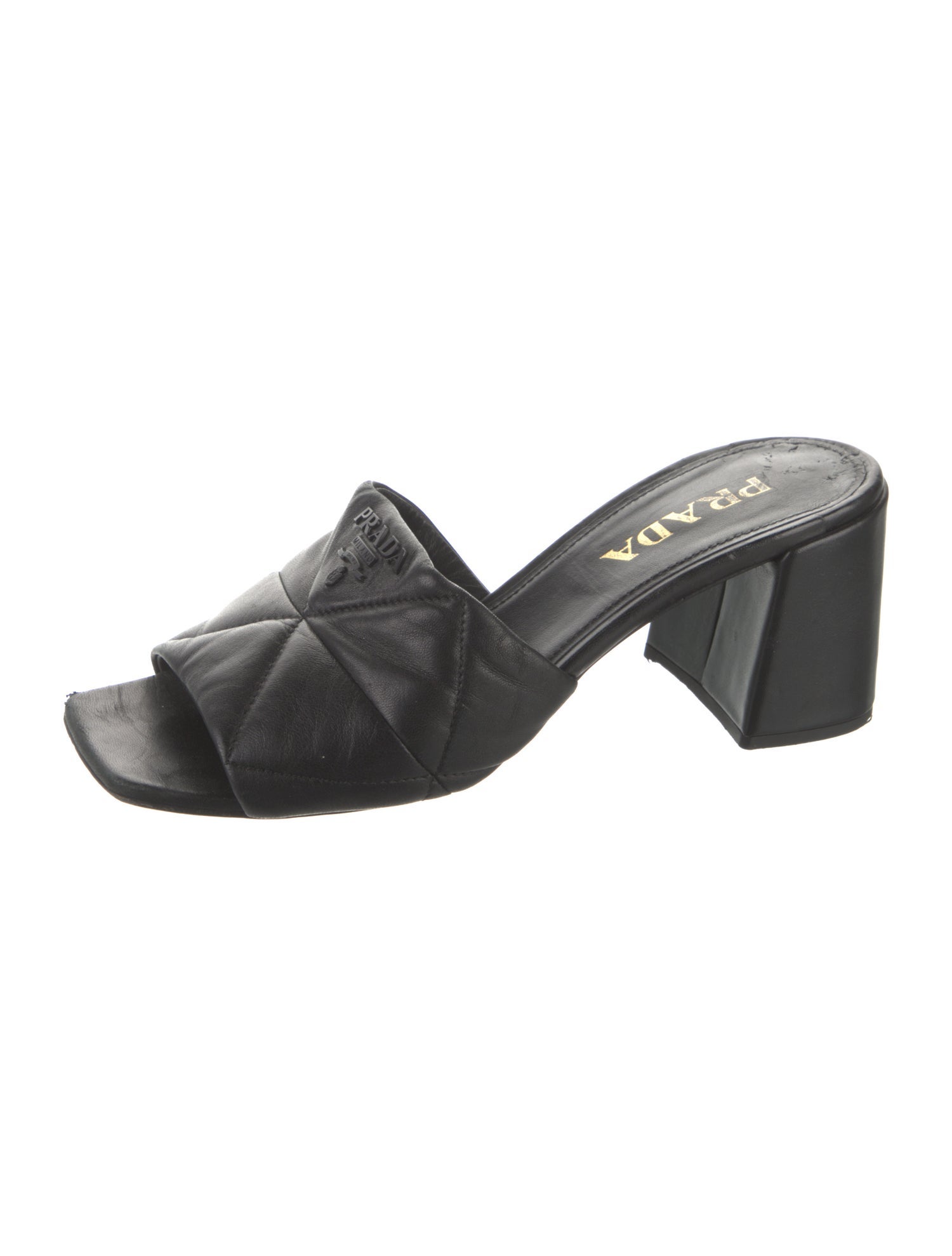 Prada Leather Slides